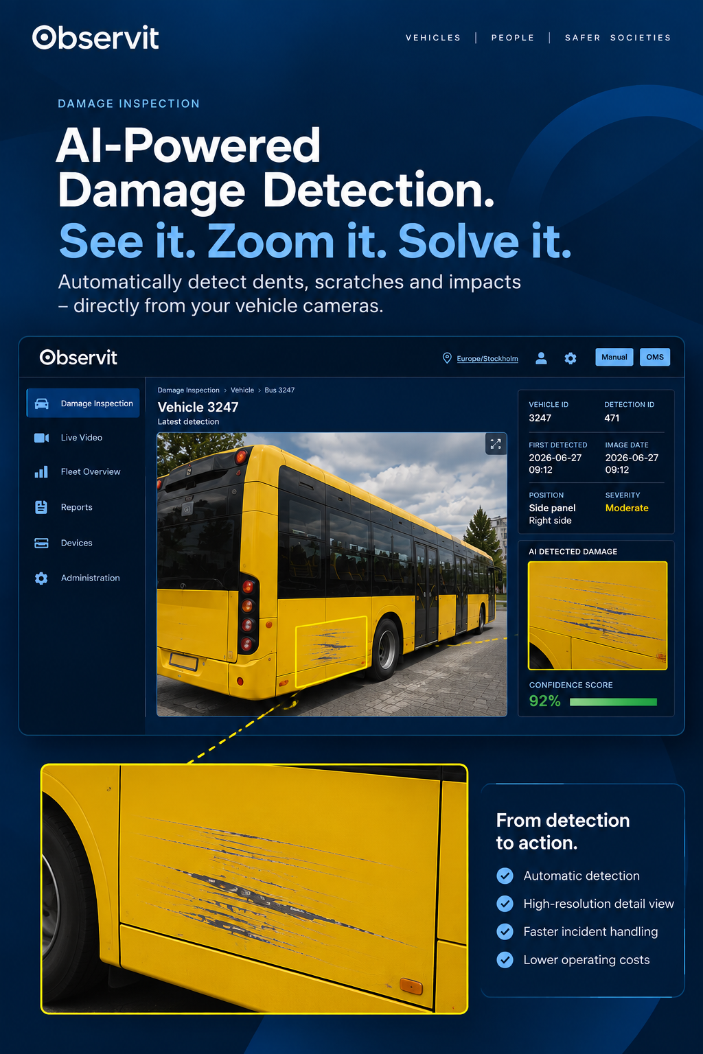Observit AI-powered damage detection